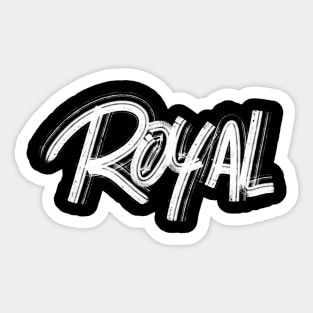 Royal an Authentic Handwritten Series by Toudji Sticker